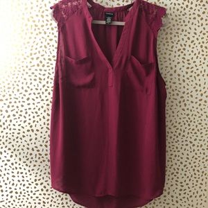 Torrid plum top plus size 2